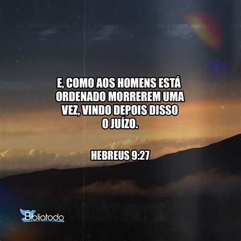 hebreus 9 27 - proverbios 27